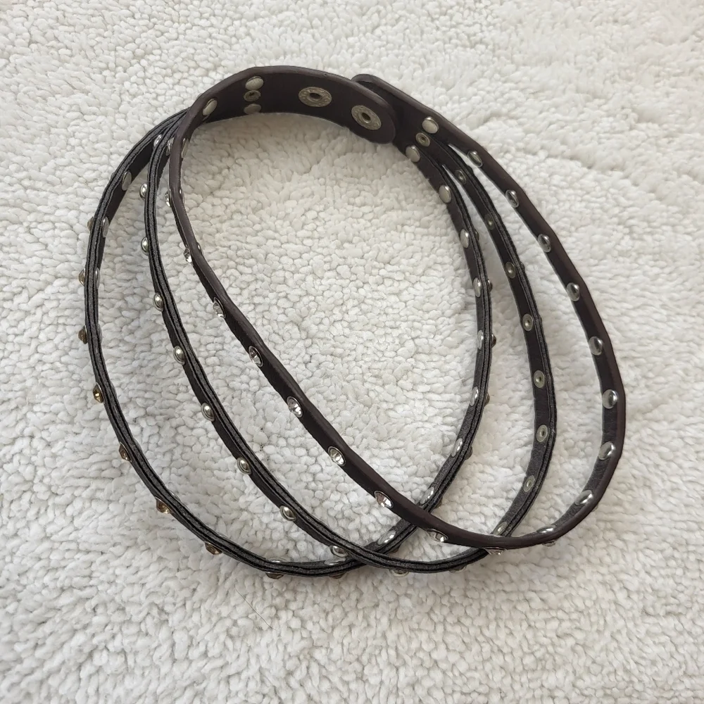 Source Unknown gems leather metallic